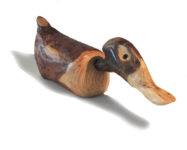 Carved Wood Duck "Eddie"