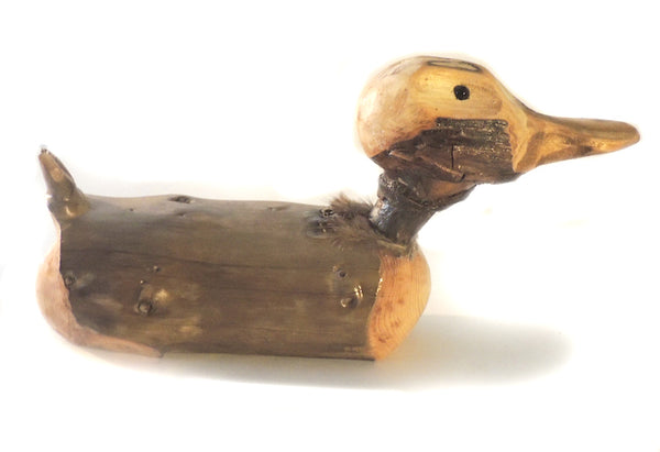 Carved Wood Duck "Nikki"
