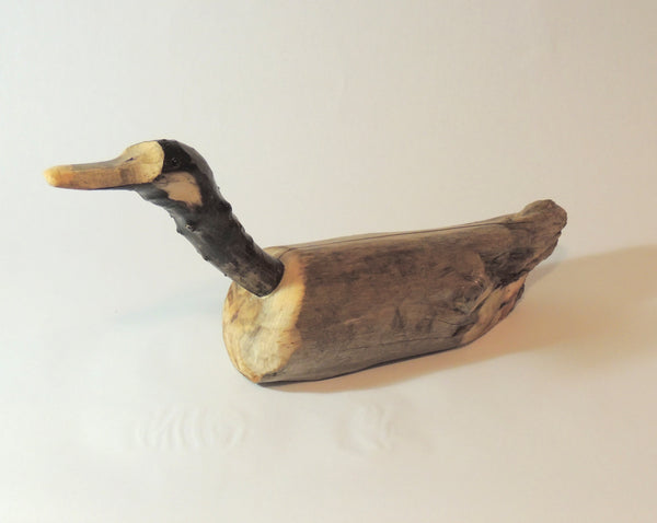 Carved Wood Goose "Bailey"