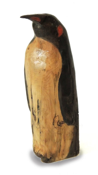 Carved Wood Penquin "Chester"