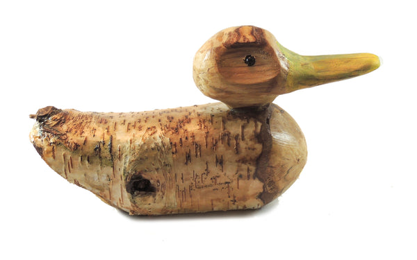 Carved Wood Duck "Scooter"