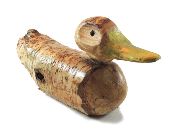 Carved Wood Duck "Scooter"