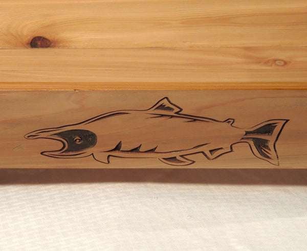 Cedar Tray- salmon design