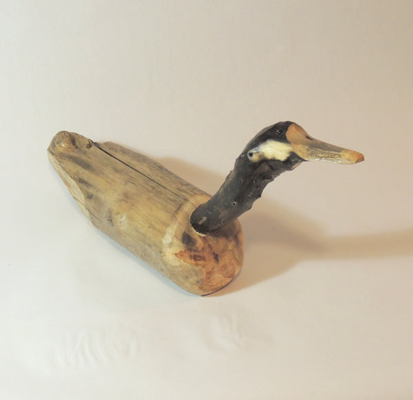 Carved Wood Goose "Bailey"