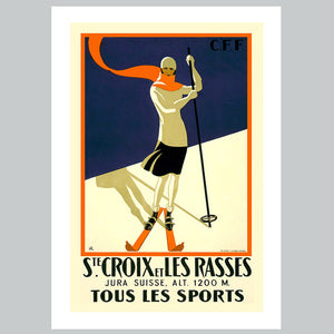 Ste Croix Ski Poster