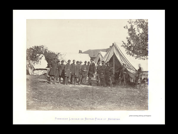 President Lincoln at the Battlefield