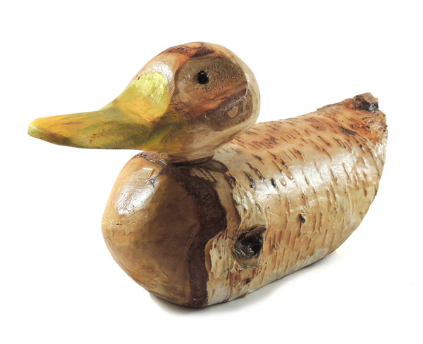 Carved Wood Duck "Scooter"